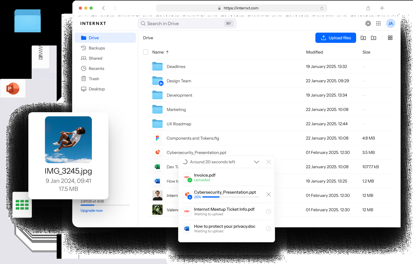 DriveWeb DarkMode image desktop